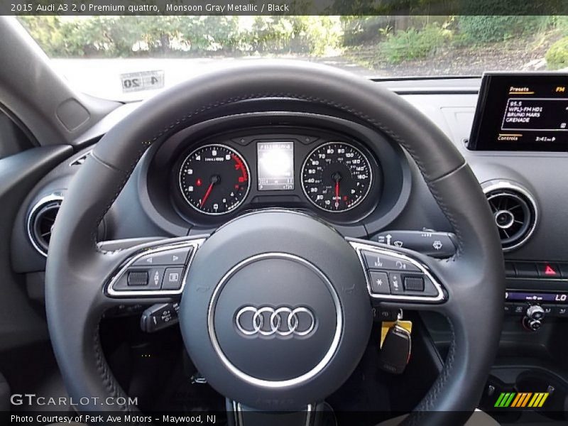 Monsoon Gray Metallic / Black 2015 Audi A3 2.0 Premium quattro