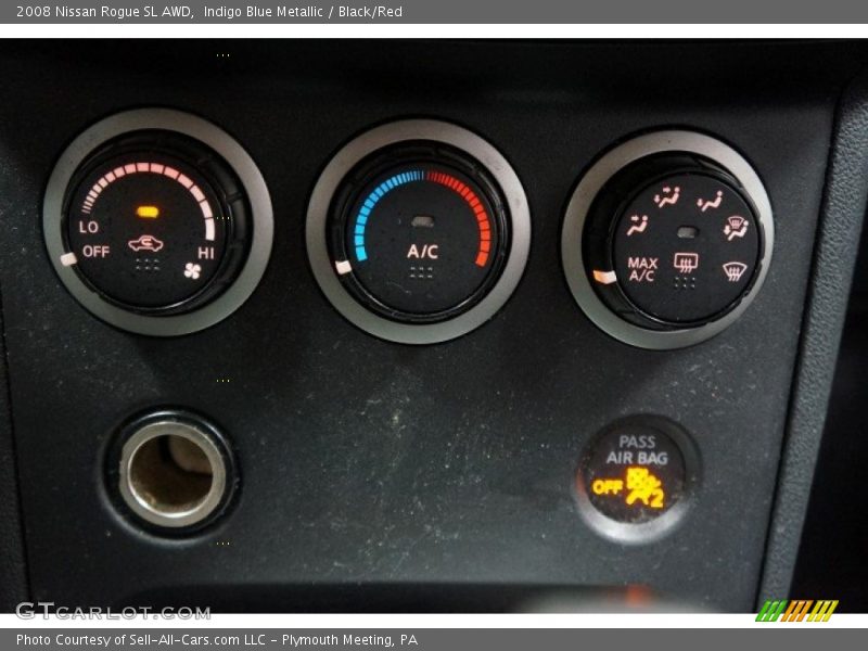 Indigo Blue Metallic / Black/Red 2008 Nissan Rogue SL AWD