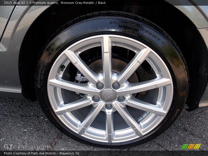 Monsoon Gray Metallic / Black 2015 Audi A3 2.0 Premium quattro
