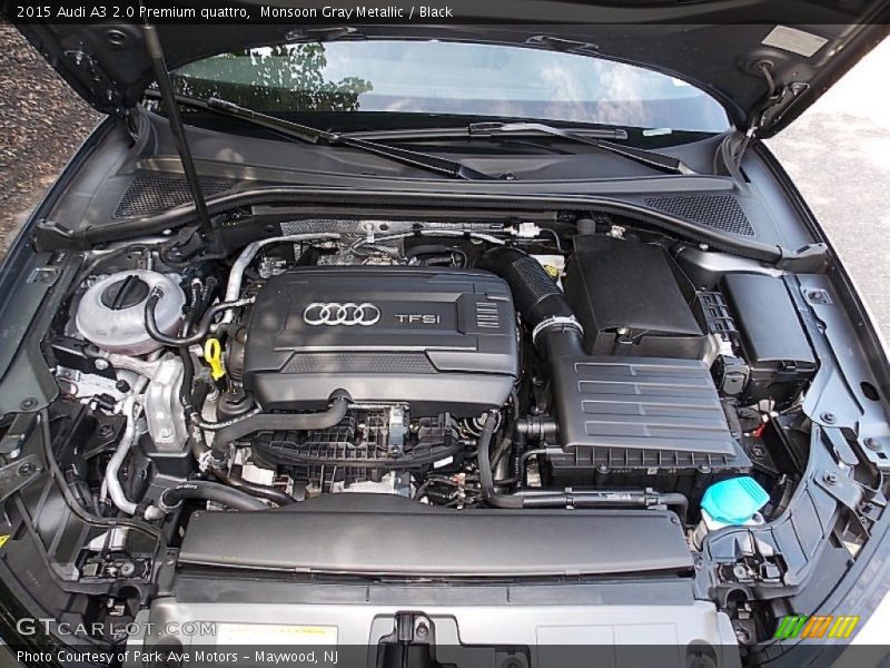 Monsoon Gray Metallic / Black 2015 Audi A3 2.0 Premium quattro