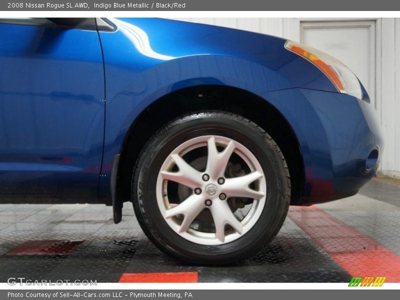 Indigo Blue Metallic / Black/Red 2008 Nissan Rogue SL AWD