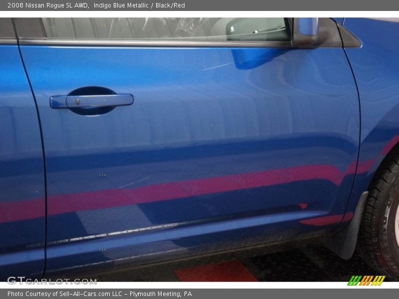 Indigo Blue Metallic / Black/Red 2008 Nissan Rogue SL AWD