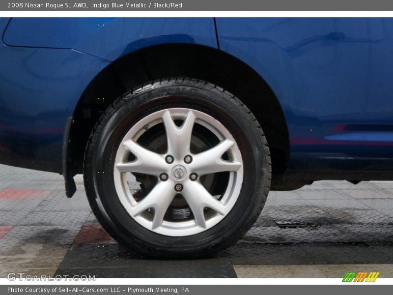 Indigo Blue Metallic / Black/Red 2008 Nissan Rogue SL AWD