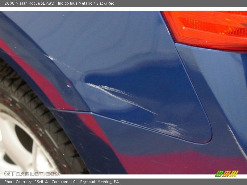 Indigo Blue Metallic / Black/Red 2008 Nissan Rogue SL AWD