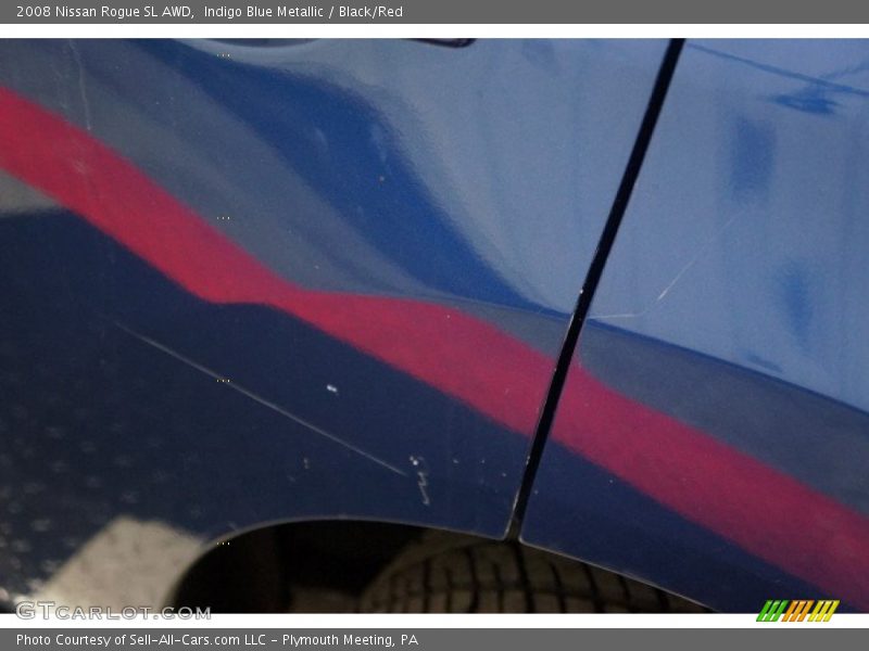 Indigo Blue Metallic / Black/Red 2008 Nissan Rogue SL AWD