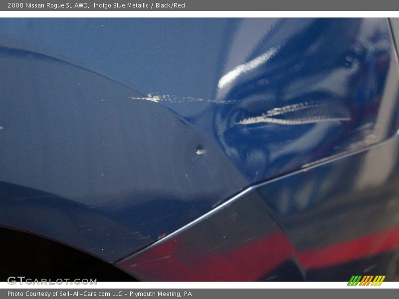 Indigo Blue Metallic / Black/Red 2008 Nissan Rogue SL AWD