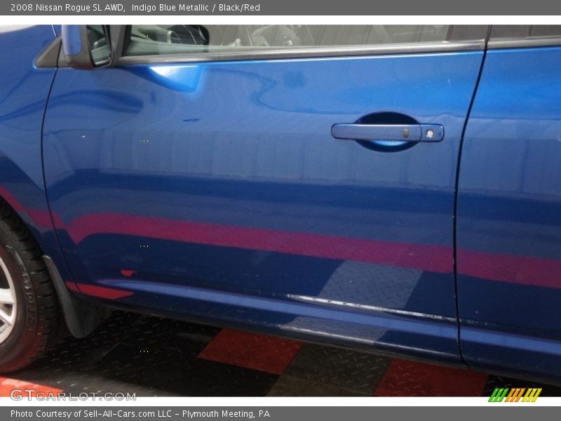 Indigo Blue Metallic / Black/Red 2008 Nissan Rogue SL AWD