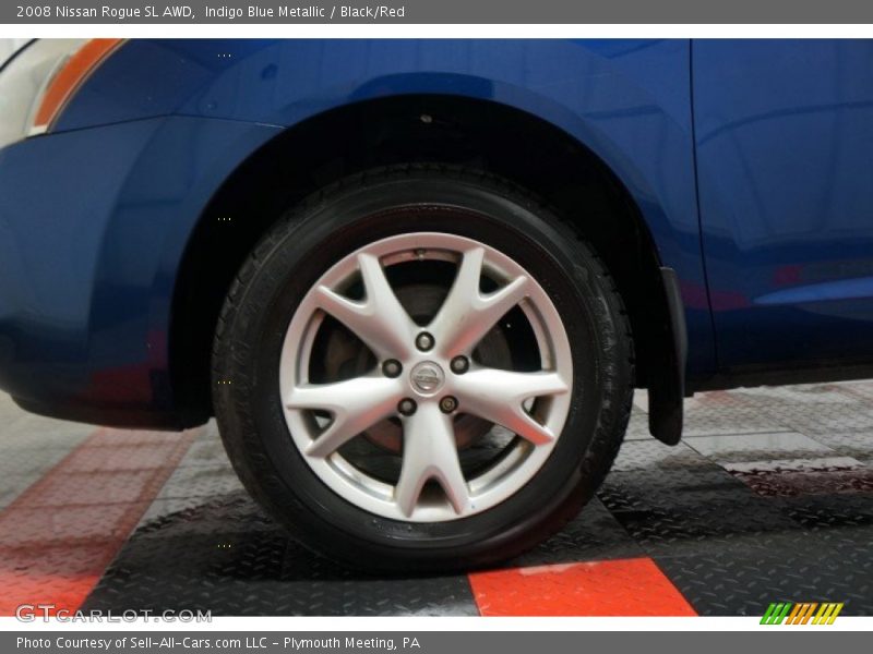 Indigo Blue Metallic / Black/Red 2008 Nissan Rogue SL AWD
