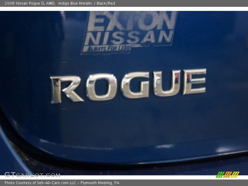 Indigo Blue Metallic / Black/Red 2008 Nissan Rogue SL AWD