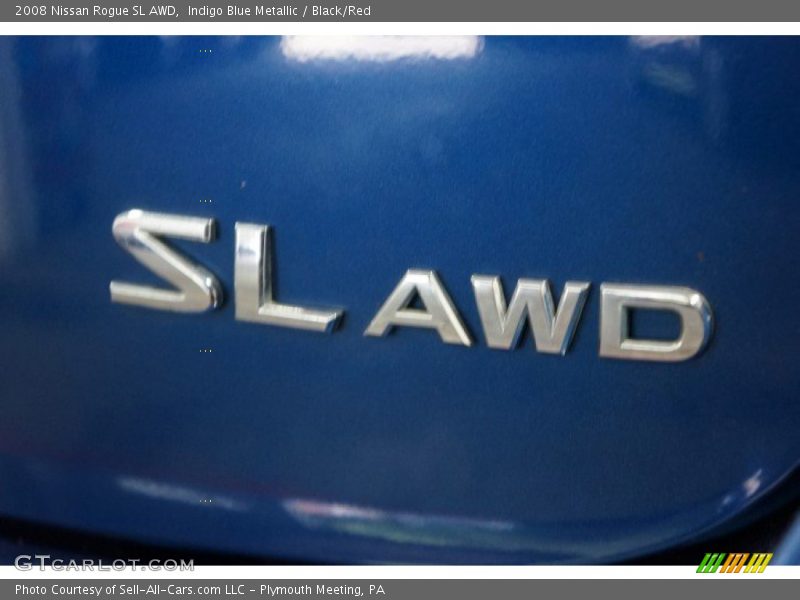 Indigo Blue Metallic / Black/Red 2008 Nissan Rogue SL AWD