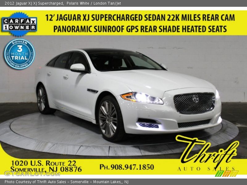 Polaris White / London Tan/Jet 2012 Jaguar XJ XJ Supercharged