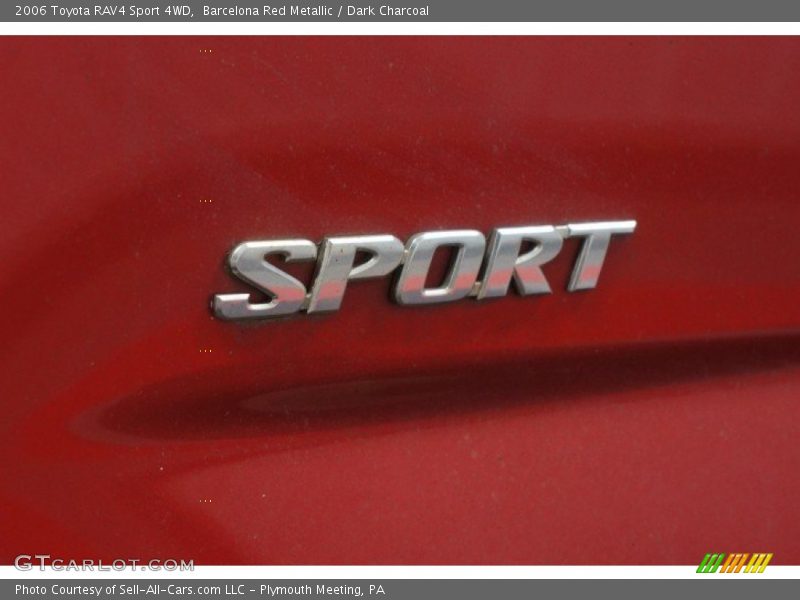 Barcelona Red Metallic / Dark Charcoal 2006 Toyota RAV4 Sport 4WD