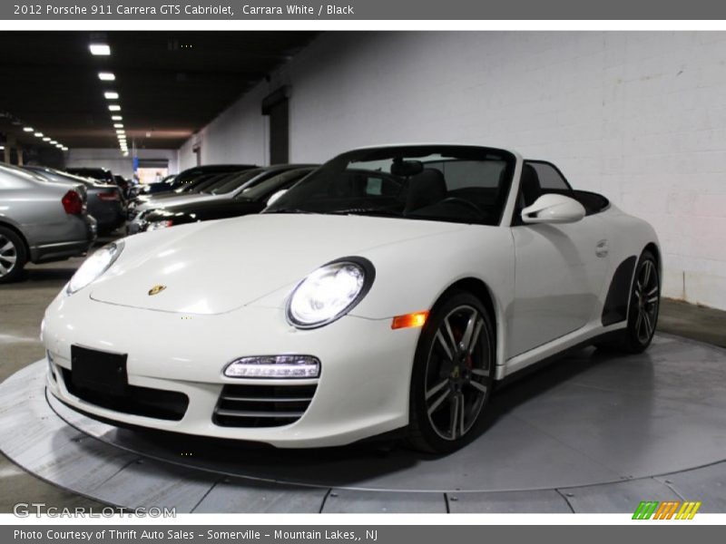 Carrara White / Black 2012 Porsche 911 Carrera GTS Cabriolet
