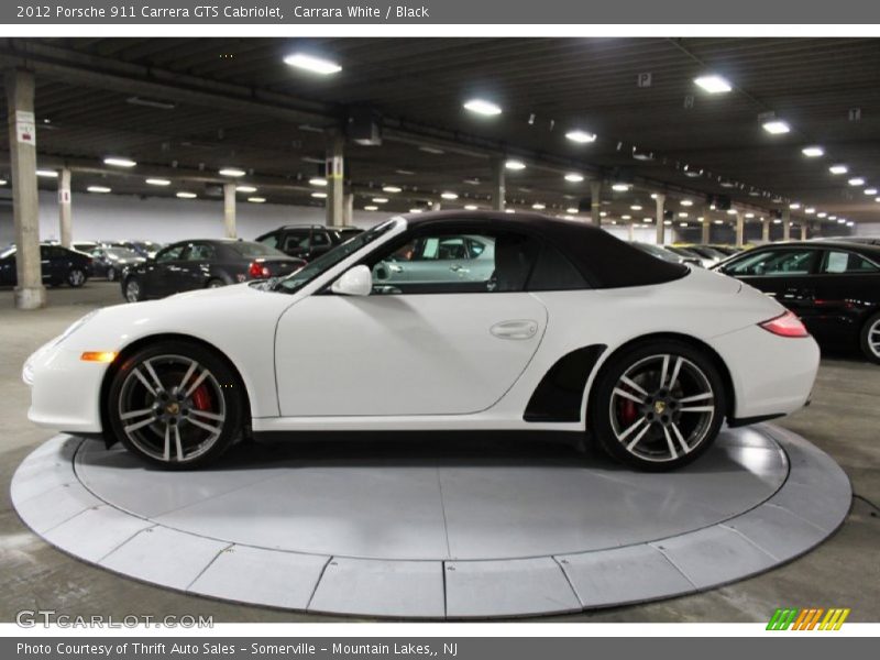 Carrara White / Black 2012 Porsche 911 Carrera GTS Cabriolet
