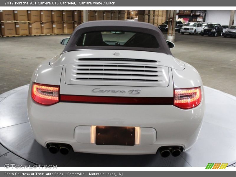 Carrara White / Black 2012 Porsche 911 Carrera GTS Cabriolet