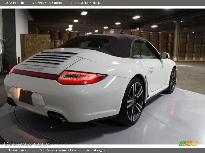 Carrara White / Black 2012 Porsche 911 Carrera GTS Cabriolet