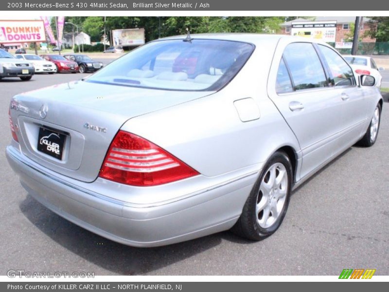Brilliant Silver Metallic / Ash 2003 Mercedes-Benz S 430 4Matic Sedan
