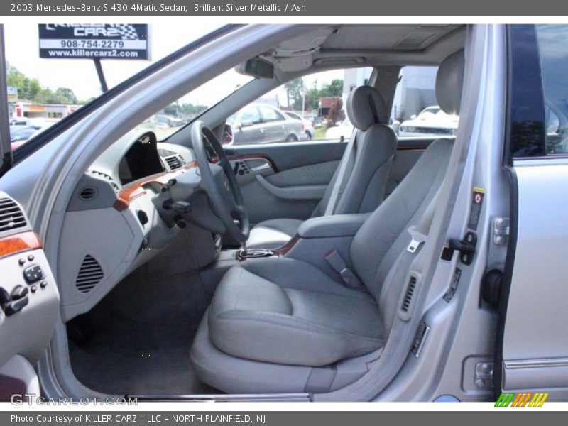 Brilliant Silver Metallic / Ash 2003 Mercedes-Benz S 430 4Matic Sedan