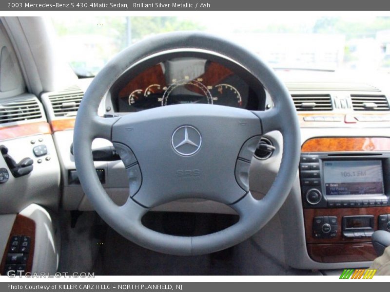 Brilliant Silver Metallic / Ash 2003 Mercedes-Benz S 430 4Matic Sedan