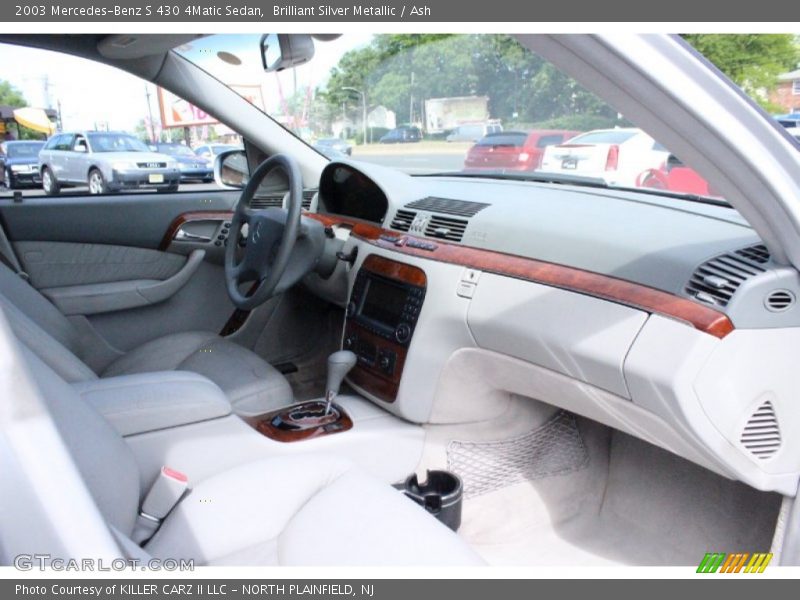 Brilliant Silver Metallic / Ash 2003 Mercedes-Benz S 430 4Matic Sedan