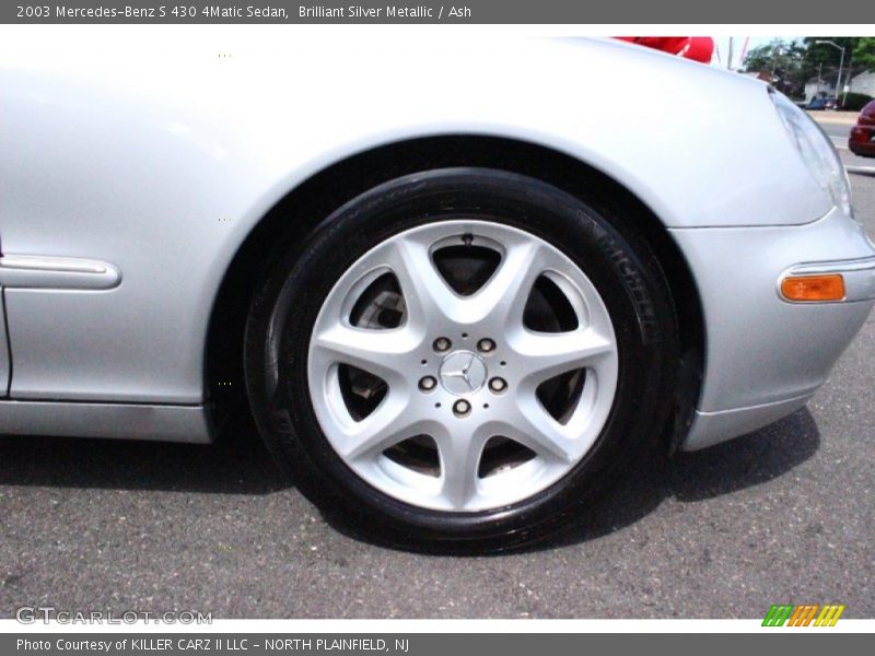 Brilliant Silver Metallic / Ash 2003 Mercedes-Benz S 430 4Matic Sedan