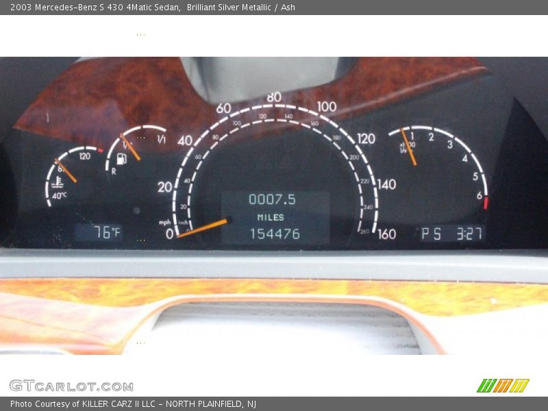 Brilliant Silver Metallic / Ash 2003 Mercedes-Benz S 430 4Matic Sedan