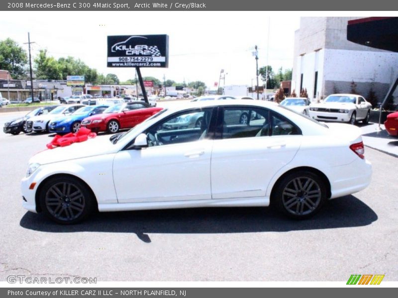 Arctic White / Grey/Black 2008 Mercedes-Benz C 300 4Matic Sport