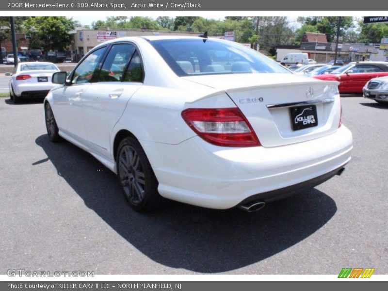 Arctic White / Grey/Black 2008 Mercedes-Benz C 300 4Matic Sport