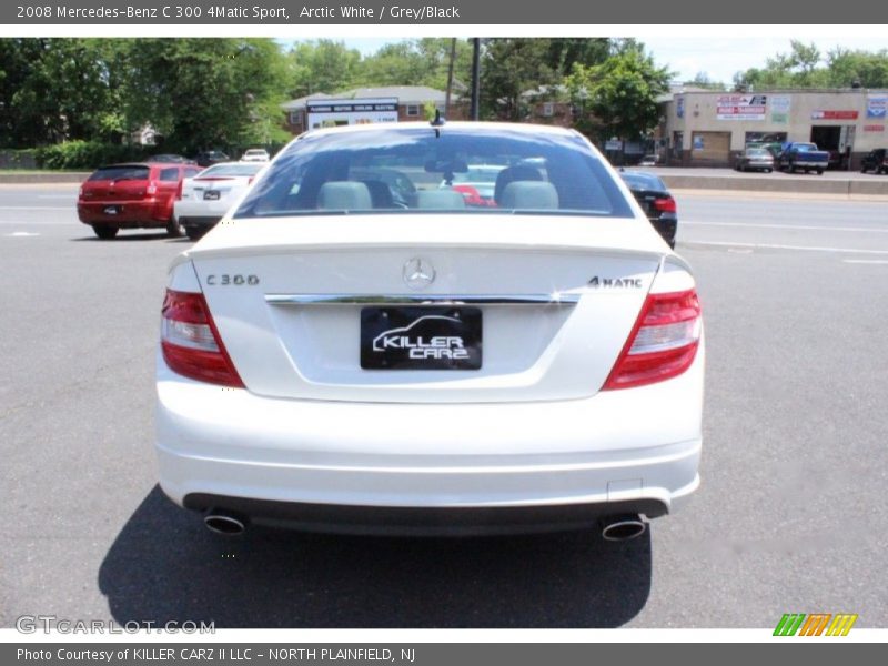 Arctic White / Grey/Black 2008 Mercedes-Benz C 300 4Matic Sport