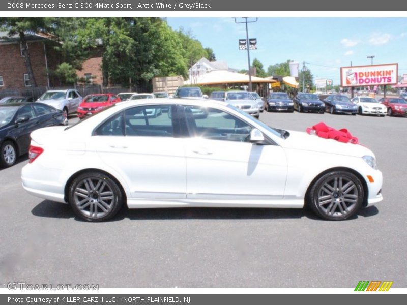 Arctic White / Grey/Black 2008 Mercedes-Benz C 300 4Matic Sport