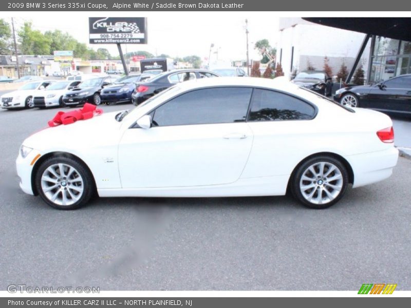 Alpine White / Saddle Brown Dakota Leather 2009 BMW 3 Series 335xi Coupe