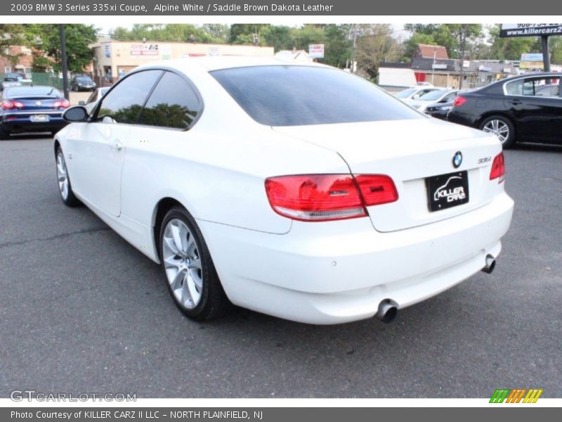 Alpine White / Saddle Brown Dakota Leather 2009 BMW 3 Series 335xi Coupe