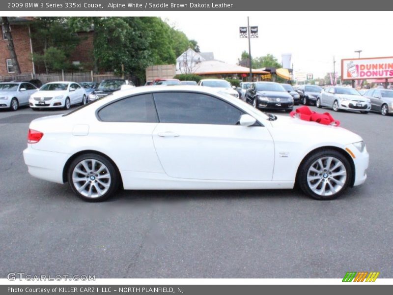 Alpine White / Saddle Brown Dakota Leather 2009 BMW 3 Series 335xi Coupe