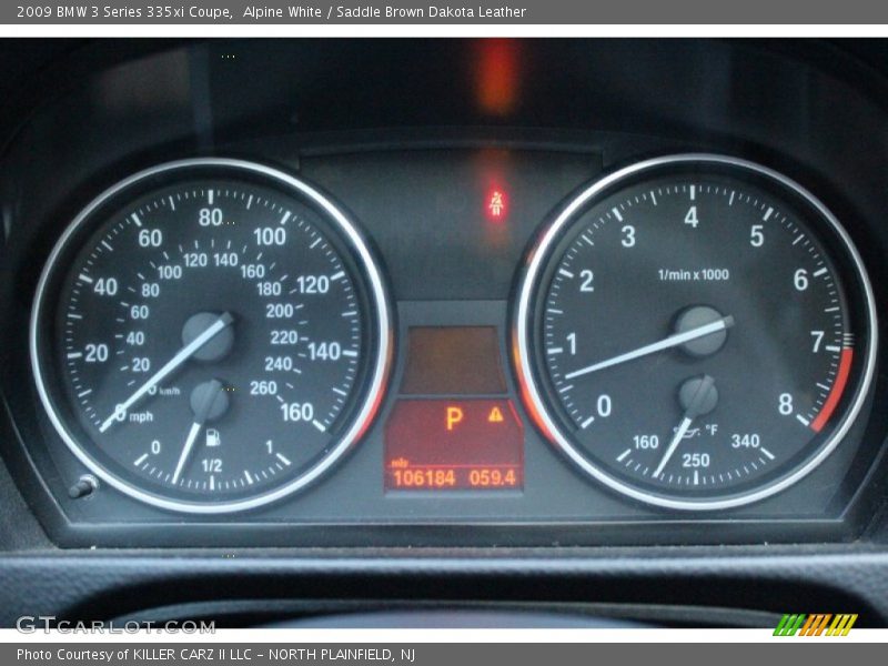 Alpine White / Saddle Brown Dakota Leather 2009 BMW 3 Series 335xi Coupe