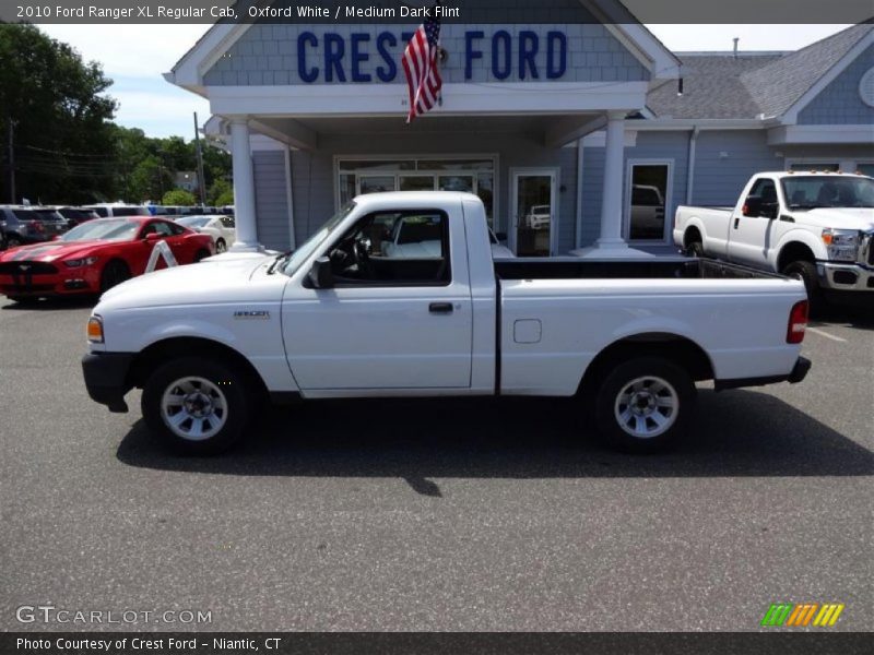 Oxford White / Medium Dark Flint 2010 Ford Ranger XL Regular Cab