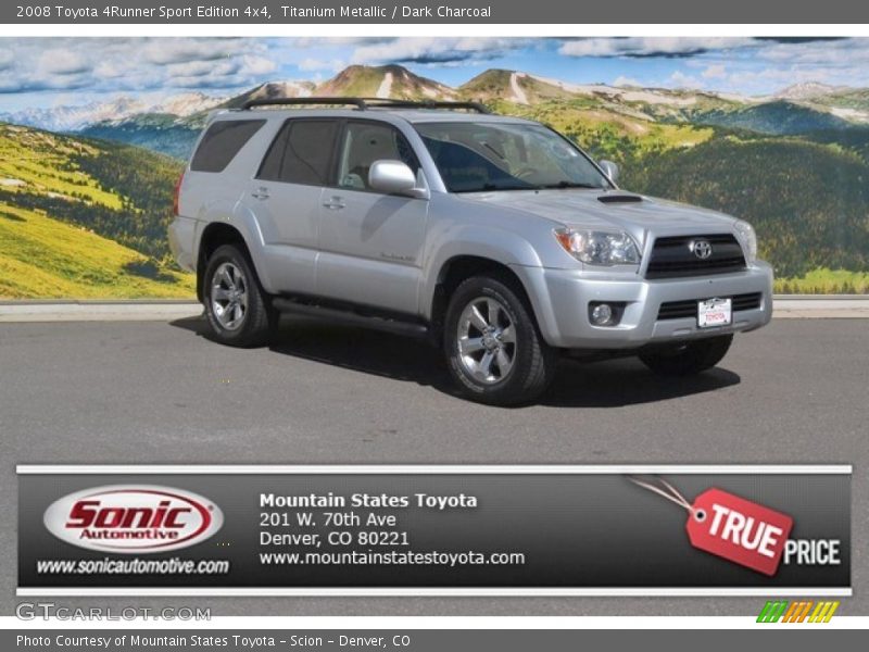 Titanium Metallic / Dark Charcoal 2008 Toyota 4Runner Sport Edition 4x4
