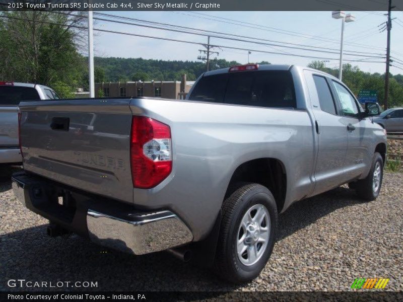 Silver Sky Metallic / Graphite 2015 Toyota Tundra SR5 Double Cab 4x4