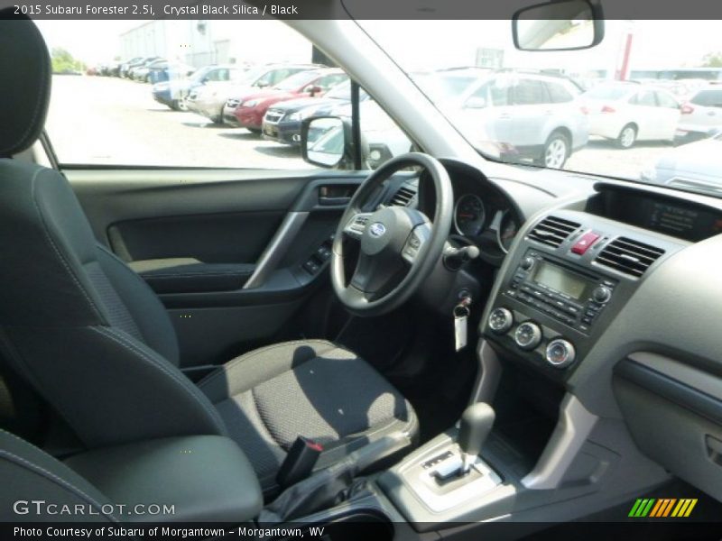 Crystal Black Silica / Black 2015 Subaru Forester 2.5i