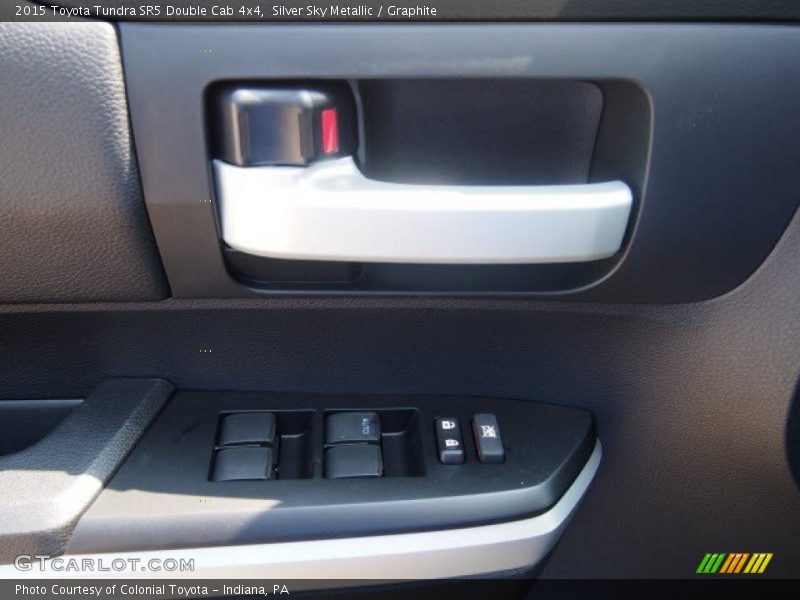 Silver Sky Metallic / Graphite 2015 Toyota Tundra SR5 Double Cab 4x4