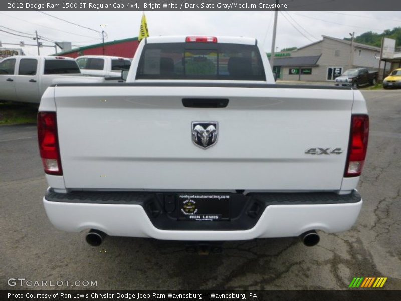 Bright White / Dark Slate Gray/Medium Graystone 2012 Dodge Ram 1500 ST Regular Cab 4x4