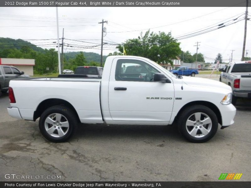 Bright White / Dark Slate Gray/Medium Graystone 2012 Dodge Ram 1500 ST Regular Cab 4x4