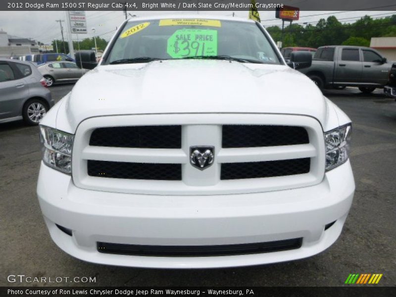 Bright White / Dark Slate Gray/Medium Graystone 2012 Dodge Ram 1500 ST Regular Cab 4x4