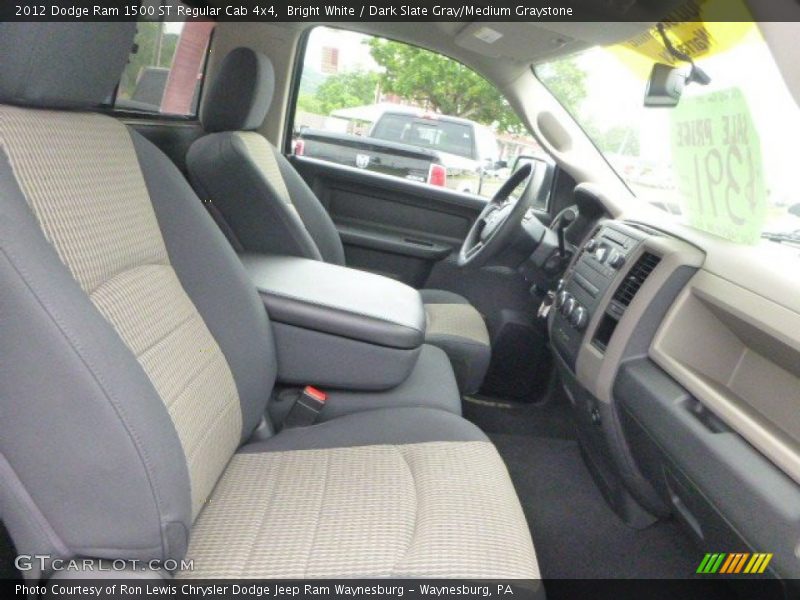 Bright White / Dark Slate Gray/Medium Graystone 2012 Dodge Ram 1500 ST Regular Cab 4x4