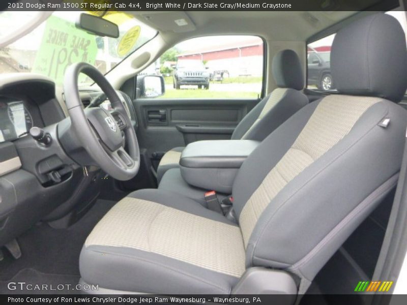 Bright White / Dark Slate Gray/Medium Graystone 2012 Dodge Ram 1500 ST Regular Cab 4x4