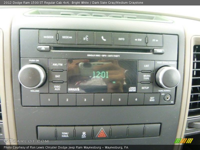 Bright White / Dark Slate Gray/Medium Graystone 2012 Dodge Ram 1500 ST Regular Cab 4x4