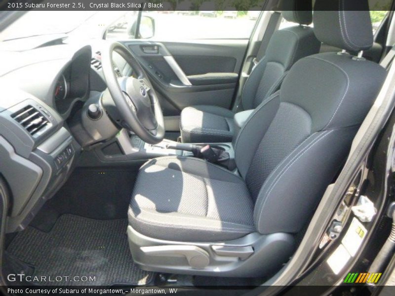 Crystal Black Silica / Black 2015 Subaru Forester 2.5i