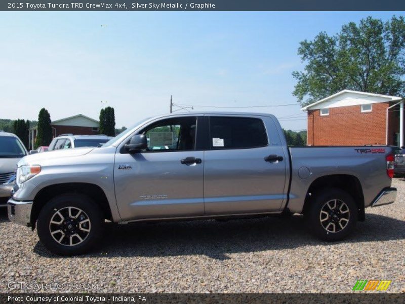 Silver Sky Metallic / Graphite 2015 Toyota Tundra TRD CrewMax 4x4