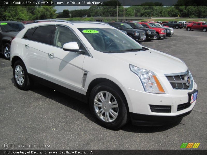 Platinum Ice Tricoat / Shale/Ebony 2011 Cadillac SRX 4 V6 AWD