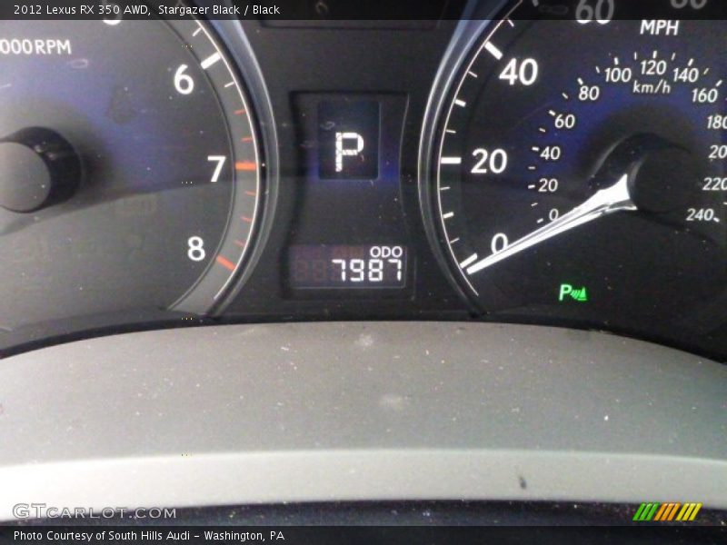 Stargazer Black / Black 2012 Lexus RX 350 AWD