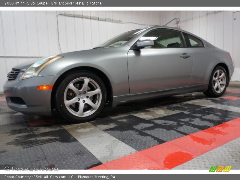 Brilliant Silver Metallic / Stone 2005 Infiniti G 35 Coupe